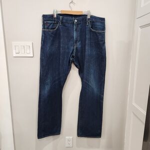 Vintage 1980s Polo Ralph Lauren Selvedge Jeans Mens 42/32 Blue Straight Leg